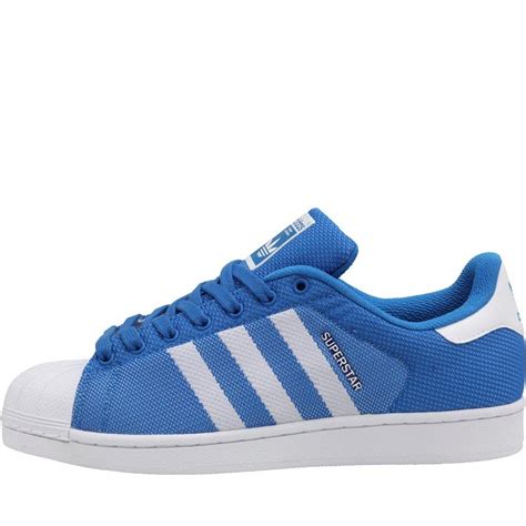 adidas superstar herren 45|Adidas Superstar blue leather.